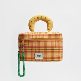 Tagi哈兜2024新款分層設計收納hotdog bag 防水大容量撞色化妝包
