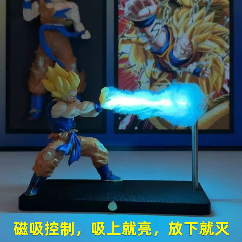 好货分享-七龙珠手办龟派气功冲击波磁吸悟空小夜灯磁悬浮灯氛围感创意摆5.4Dragon Ball Figure: Gok
