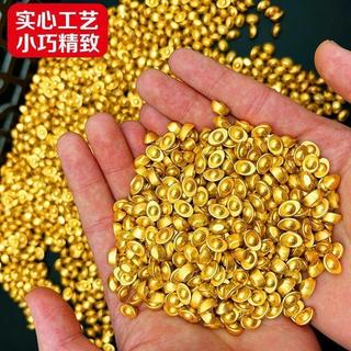 ⭐臺灣熱賣好物⭐招財擺件 迷你小金元寶 元寶 銅元寶 招財擺飾 招財小物 琉璃元寶 聚寶盆擺件 百福聚寶盆