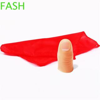 FASH 手指拇指尖趣味玩具兒童魔術師紅絲專業圍巾消失魔法