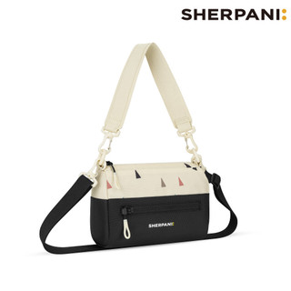 Sherpani RFID 防潑水多功能斜背包 26I Skye 3L｜印花米-黑 (RFID遮蔽 撥水 城市綠洲)