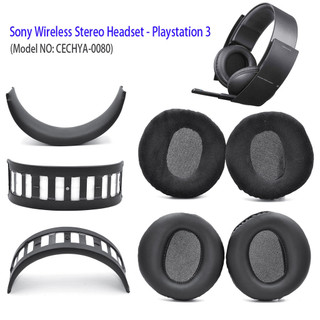 耳機替換耳罩適用於索尼 Sony Wireless PS3 PS4 CECHYA-0080海綿耳套