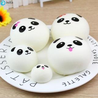 ISITA Panda Jumbo Relief 麵包卡通模擬吊飾帶卡哇伊軟擠壓