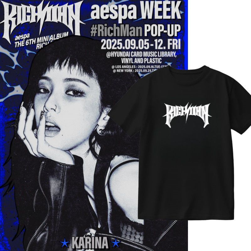 Aespa aespa周邊 aespa同款應援 柳智敏 寧藝卓 金玟庭 aespa同款禮物aespa WEEK Rick
