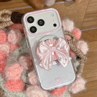 立體蝴蝶結閃鑽適用 iPhone 17 手機殼 12 13 14 15 16 Pro Max 防摔殼