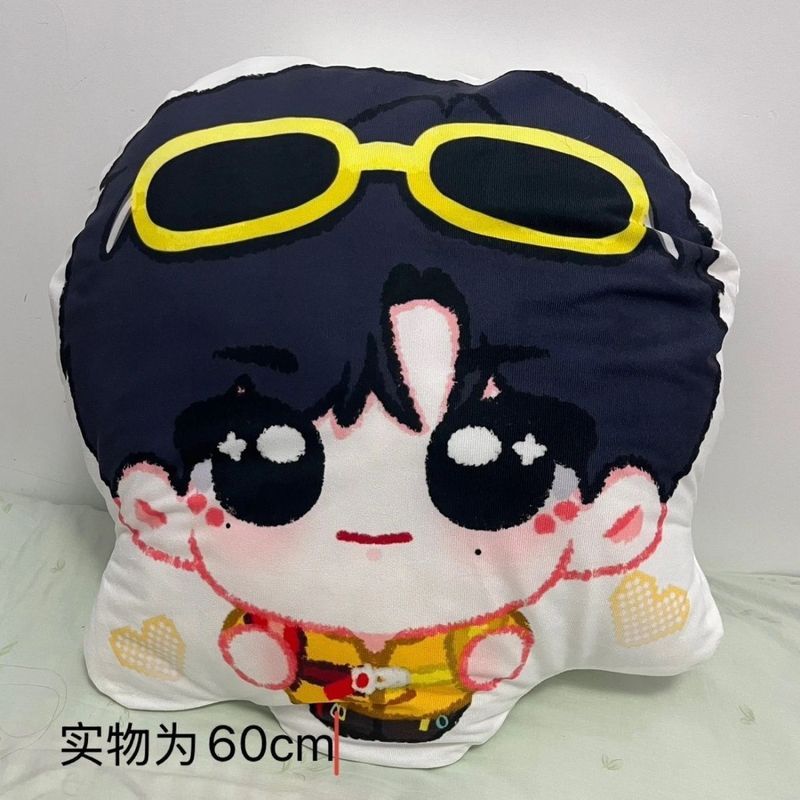 💫團子💫李煜東東東【大舌頭】造型Q版方形抱枕雙面一樣包含枕芯35*35cm
