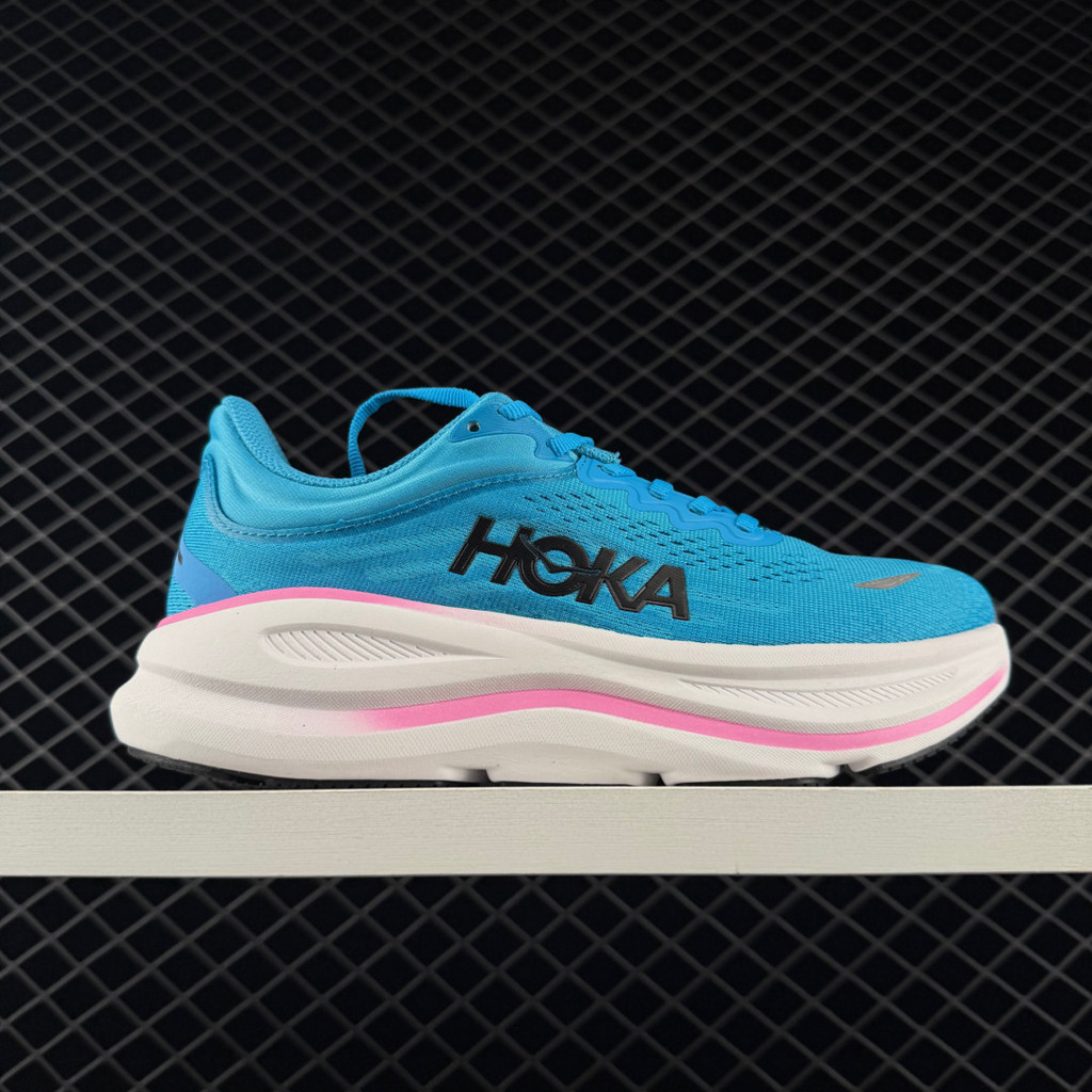 Hoka Bondi 9 跑步鞋男式女式輕便緩震馬拉松透氣公路訓練運動鞋 W97D