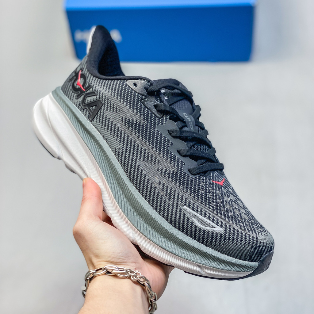 HOKA Clifton 9透氣輕便跑鞋時尚減震男女運動鞋ZZUF