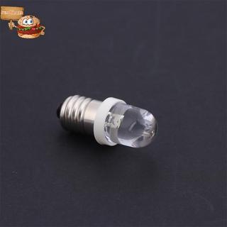 Sun 5Pcs LED E10 DC3V 5V 6V 12V 24V 螺絲燈泡警告訊號燈泡 E10 儀表燈泡指示燈白色