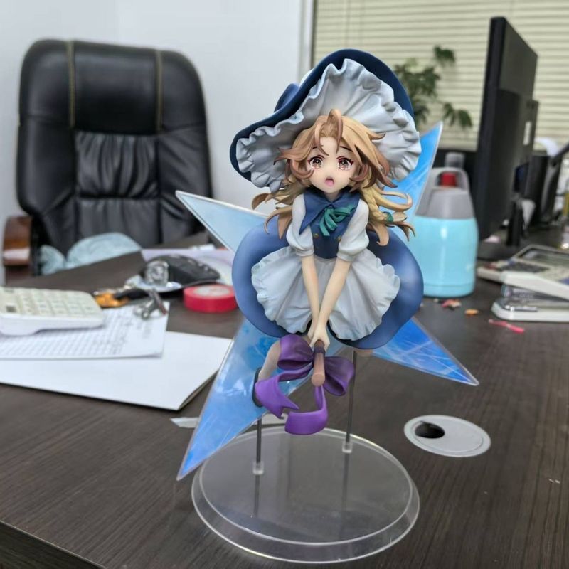 🎐 漫玩嚴選 ✨ 【頂配版】東方魔女霧雨魔理沙飛天手辦美少女動漫可愛GK擺件