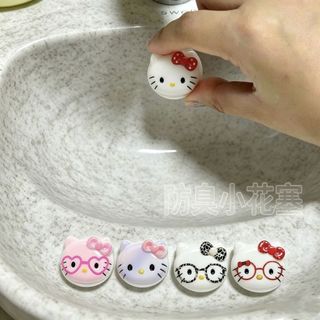 【台灣出貨】Hello Kitty洗手池防臭密封塞衛生間洗臉盆側面漏水孔水塞密封蓋