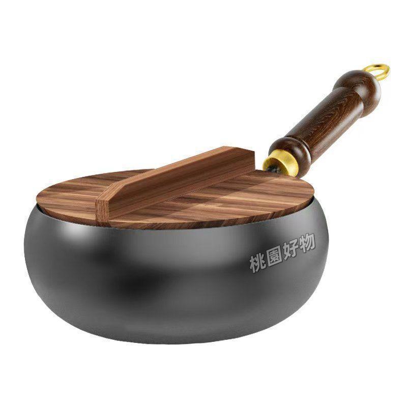 🥇臺南店/免運🥇正宗大肚製作古奶鍋家用鐵鍋手工炒菜鍋無塗層輔食平底不粘鍋炒鍋G7LV8