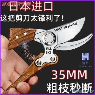 可開發票日本原裝進口SK5修枝剪木紋柄果樹修枝剪刀園藝省力修剪花樹枝剪 剪定鋏 園藝剪刀 花剪 花園剪刀 樹木剪刀 花藝