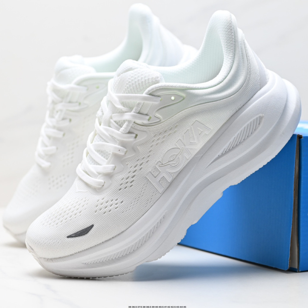 Hoka Bondi 9 跑步鞋男式女式輕便緩震馬拉松透氣公路訓練運動鞋 IIFB