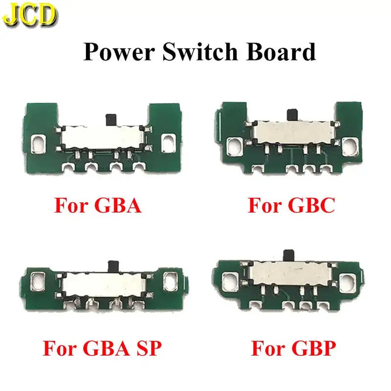 JCD 1pcs 適用於 GBA ON OFF 新 ON OFF 電源開關板適用於 GBC GBP 遊戲機維修更換 GB