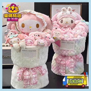 💐畢業花束💐hellokitty 美樂蒂 玩偶花束 女孩 兒童 生日禮物 情人節 送女友女生閨蜜 T6JM