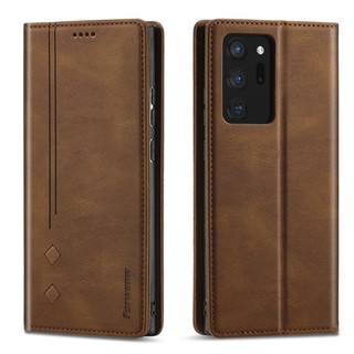 SAMSUNG 適用於三星 Galaxy Note20 Ultra Forwenw F2 系列水平翻蓋皮套帶支架和卡槽和