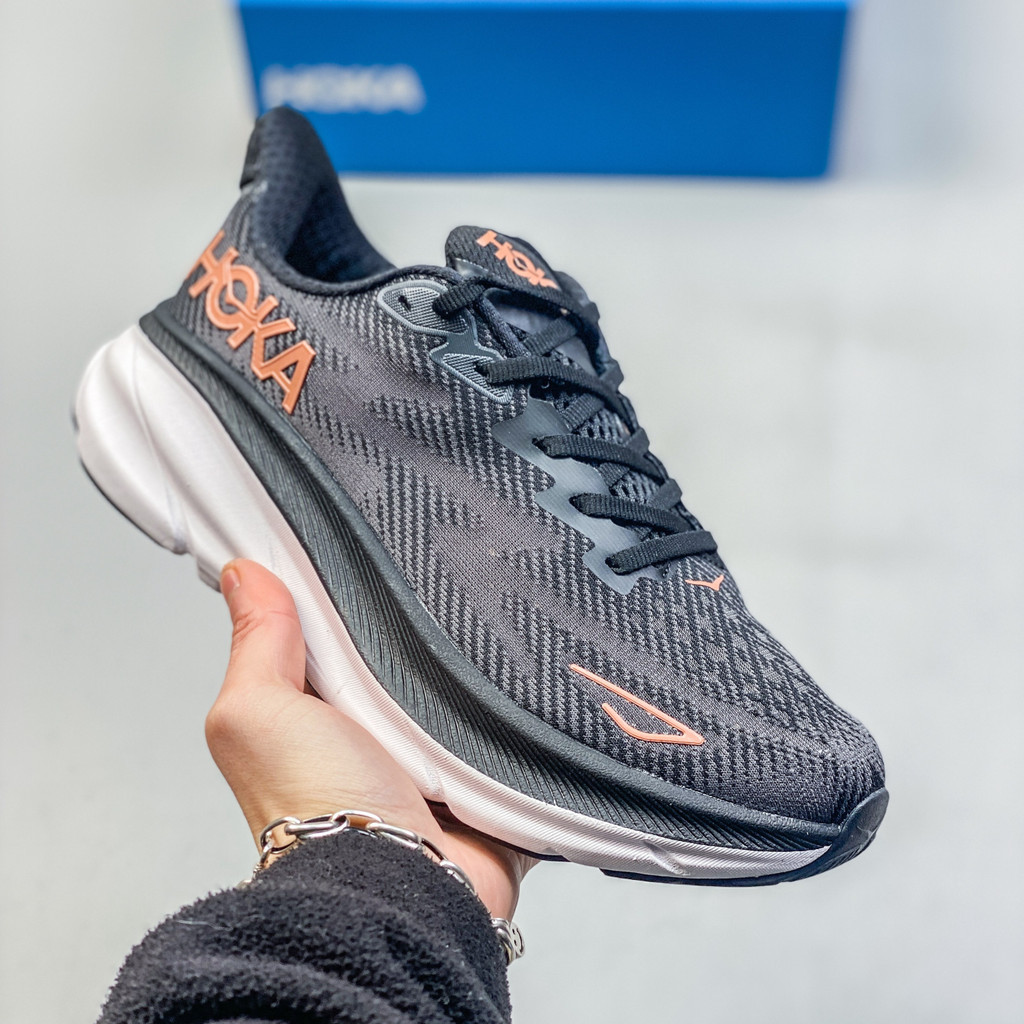 HOKA Clifton 9透氣輕便跑鞋時尚減震男女運動鞋UPF1
