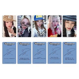 🚀官方正版出品🚀女娃YUQI宋雨琦個人IDLE專輯Motivation周邊小卡Broadcast打歌卡