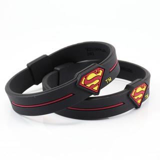 矽膠手環 運動手環 平衡手環 腕帶手鍊 superman超人手環男女矽膠橡膠運動腕帶學生情侶