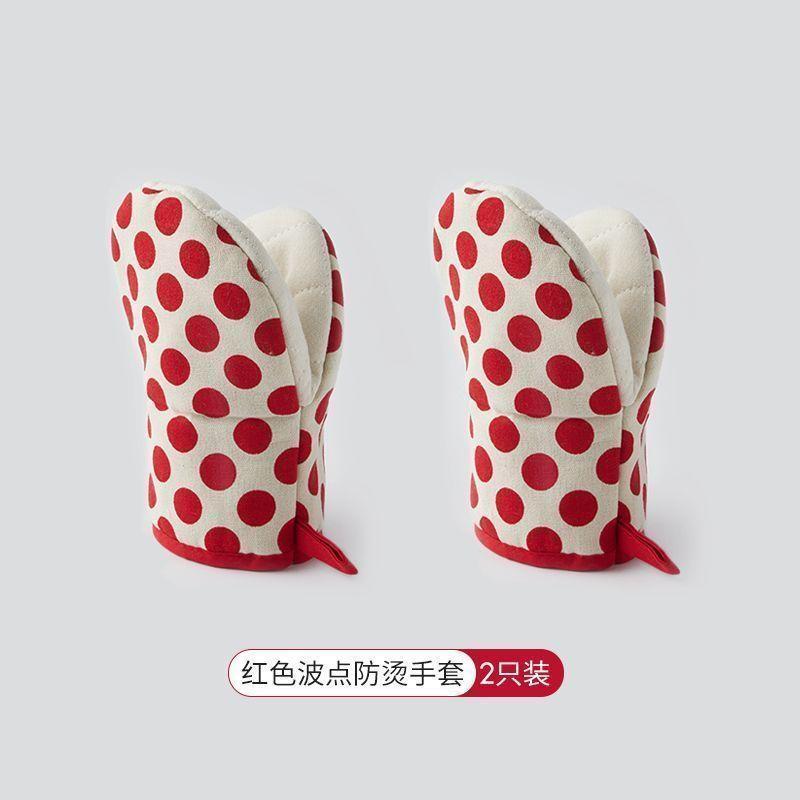 桃园出货》加厚隔热防烫手套烤箱微波炉手套砂锅厨房烘焙耐高温防烫手神器QAO