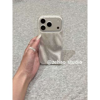 小眾珠光波點全包防摔手機殼 iPhone 17 Pro max 適用於16 15 14 plus 13 12 11Pro