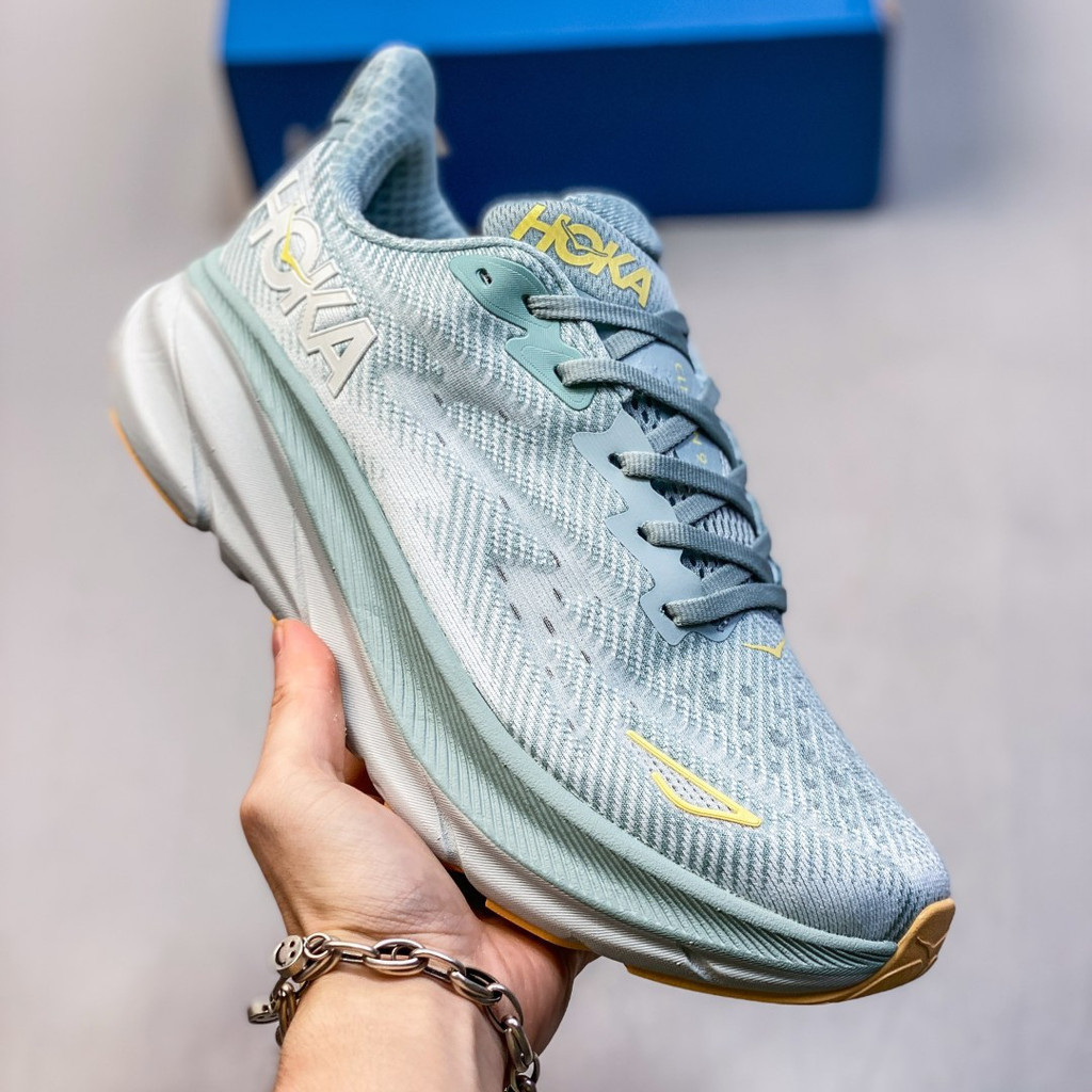 HOKA Clifton 9透氣輕便跑鞋時尚減震男女運動鞋ZK7N