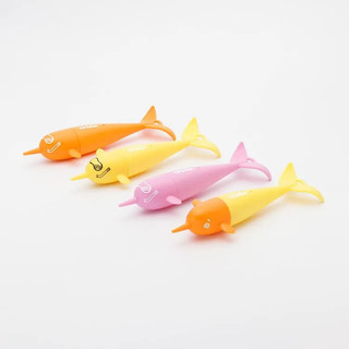 chido角鯨沉水玩具/ 四入組合/ DT02/ A/ 橘黃/粉/橘/黃 eslite誠品