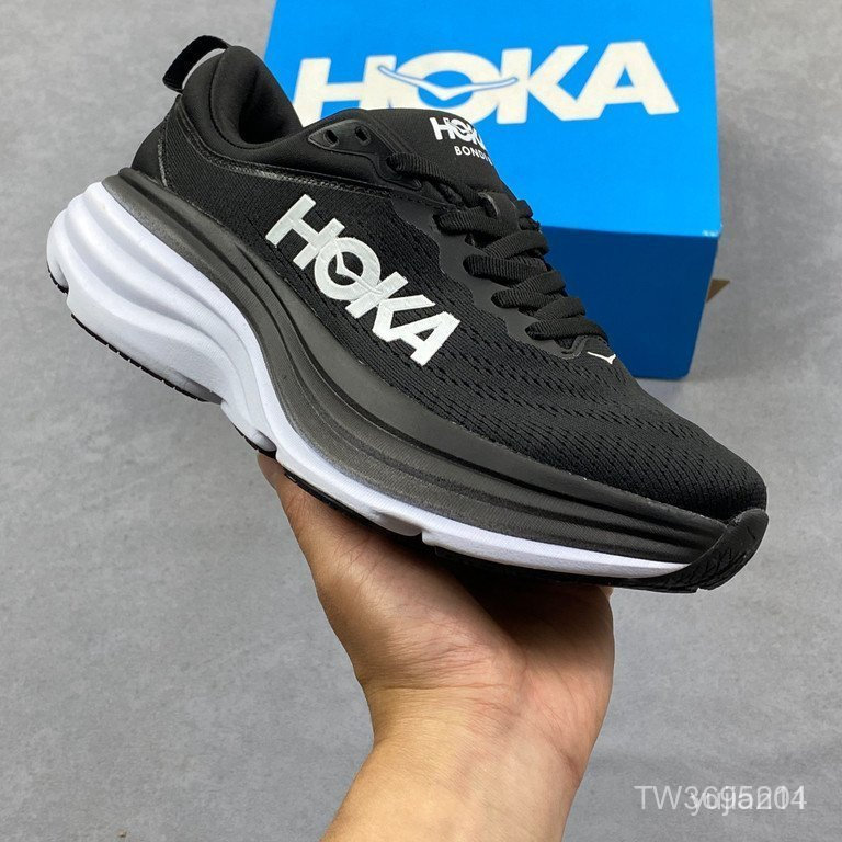 HOKA Bondi 8 女士減震公路跑鞋,男女通用休閒運動鞋 EDYF