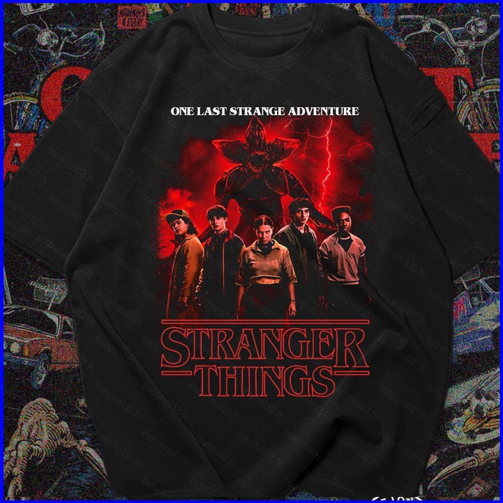 BH2 Stranger Things 5 中性時尚潮流夏季 T 恤動漫短袖上衣 HB2