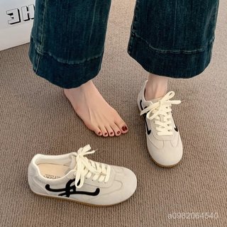 今夏熱銷🔥黃色德訓鞋女款夏季新款爆款女鞋平底複古阿甘鞋休閒運動鞋 swing 2DAT