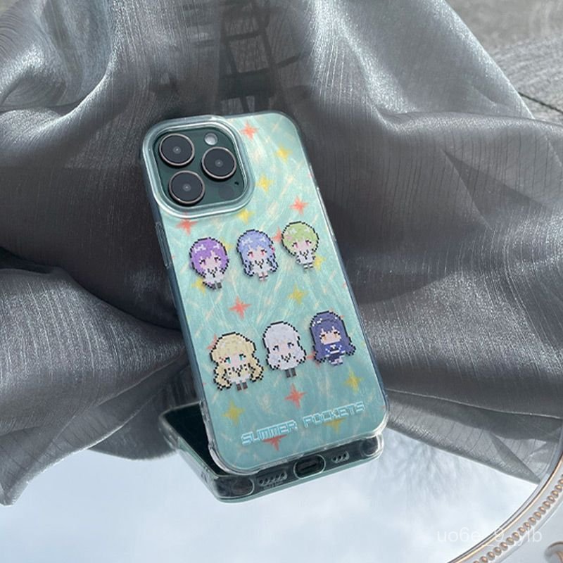 『サマーポケッツ』Summer Pockets 夏日口袋 像素風夏日口袋手機殻Summer鳴瀨白羽Pockets適用於安