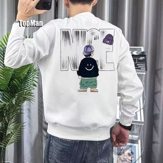 TopMan 長袖男 大學T NCE少年派休閒運動衫 男生 刷毛大學T