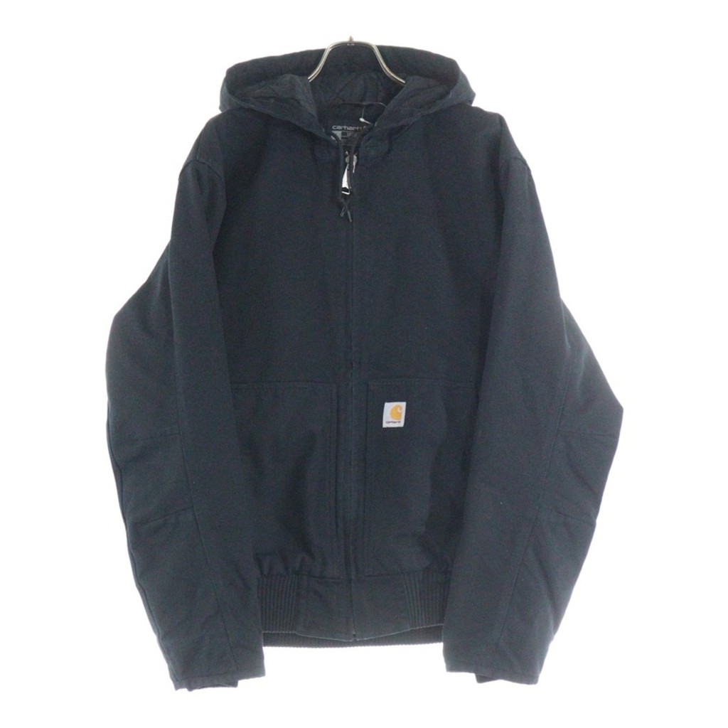 Carhartt WASHED 鴨子 INSULATED 活躍 水洗鴨活動外套 J130 黑色 日本直送 二手