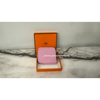 美品 HERMES Azap Compact Mini Silk 粉色 零錢包 ~*倫敦櫥窗*~