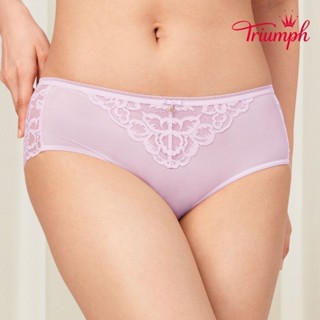 黛安芬-Premium絢麗系列 無痕中腰平口內褲 M-EL 溫柔紫｜87-2306 5F