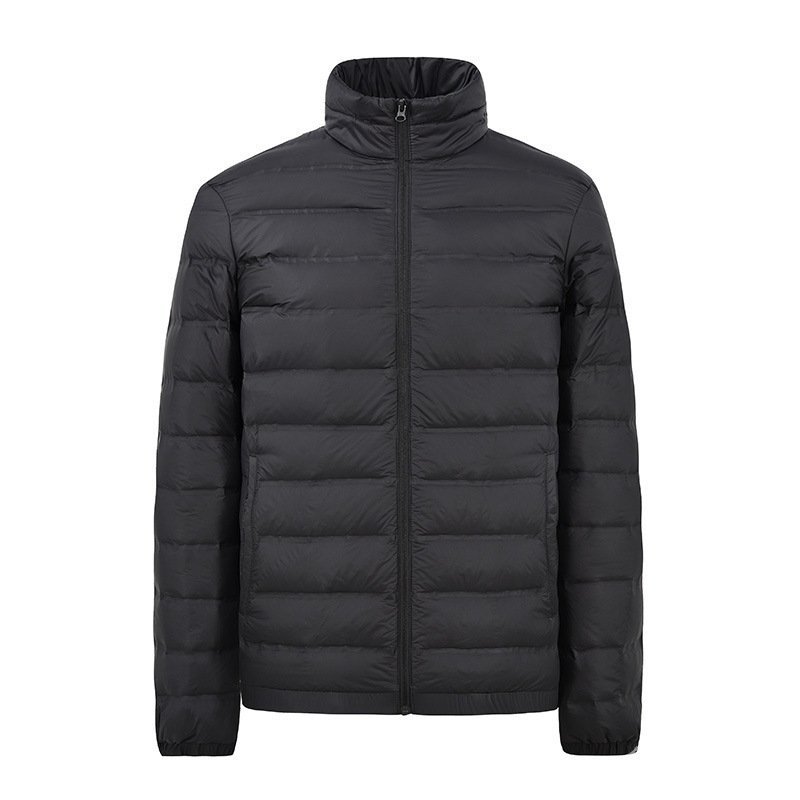 【YUYU】臺灣出貨 免運 羽絨服男 秋冬新款輕薄羽絨服男裝短款無縫立領90白鴨絨保暖羽絨外套女 JUAF