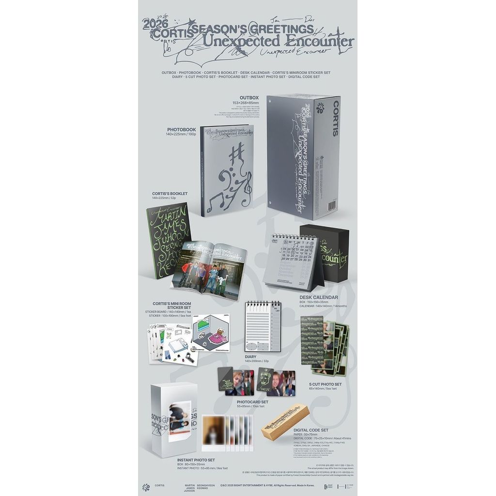 ⭐韓國代購正版⭐2026 SEASON'S GREETINGS 檯曆CORTIS男團烤蹄子 已登錄