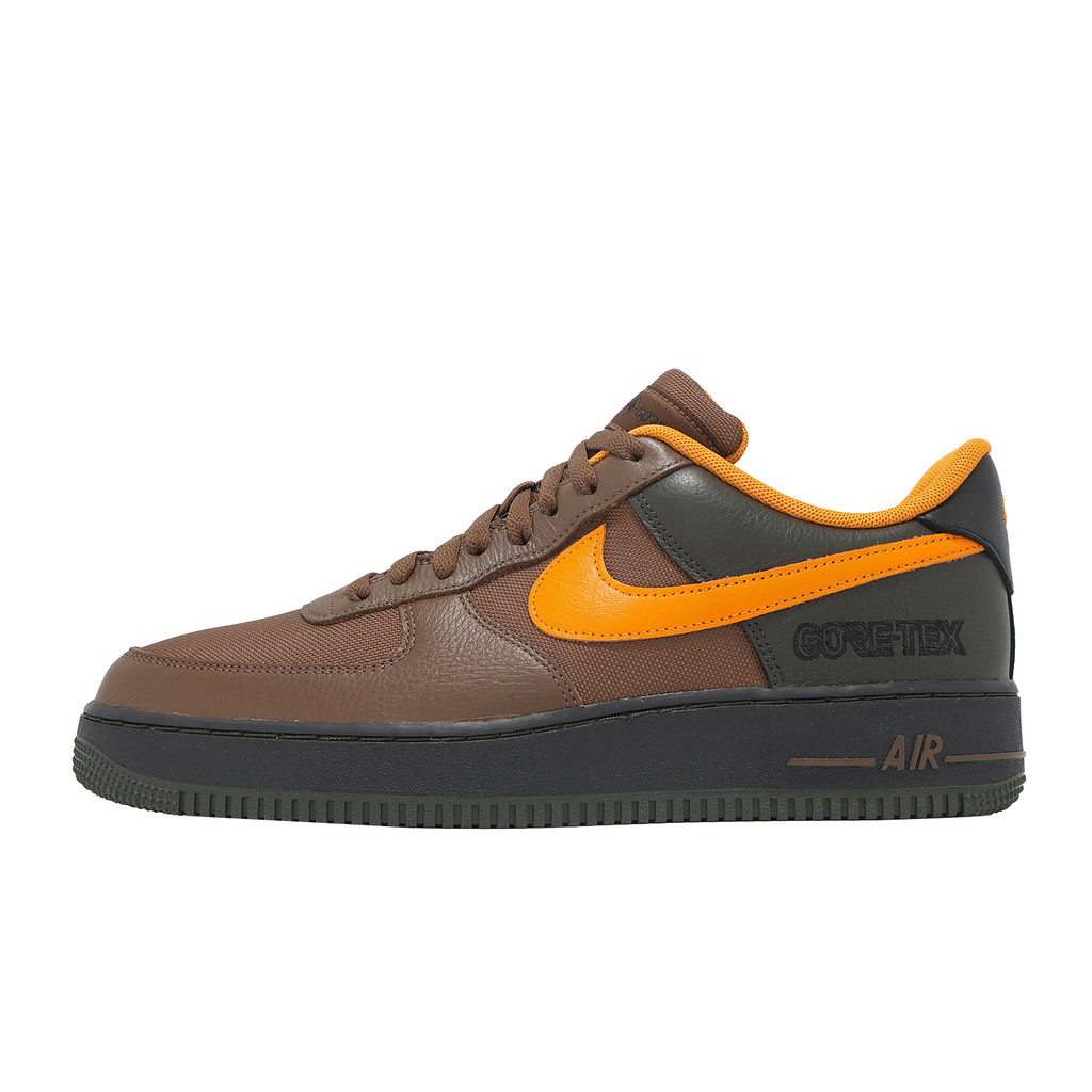 Nike 休閒鞋 Air Force 1 GTX 男鞋 棕 橘 防水 經典 AF1 [ACS] CK2630-201
