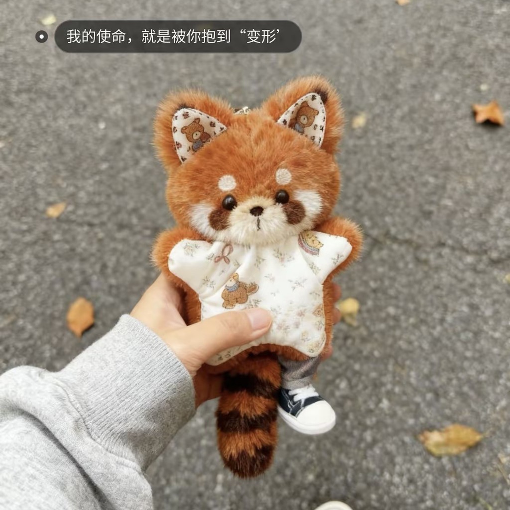 🔥台灣出貨🔥小浣熊安撫巾 小浣熊豆袋 小浣熊玩偶  手作玩偶 毛絨掛件 玩偶吊飾 掛飾 玩偶材料包 手作禮物 交換禮物