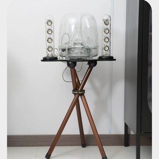 哈曼卡頓音響支架適用代水晶3音箱實木落地減震動底座 哈曼卡頓 喇叭支架 實木落地架 音響支架 喇叭架