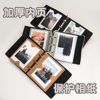 🚚免運🚚拍立得相紙收納冊口袋相簿3寸/MINI/sq便攜出行遊拍立得相簿卡冊