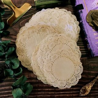 🎁臺灣*出貨🎁純手工咖啡染紙JunkJournal復古票據蕾絲墊紙TN手帳裝飾素材
