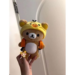 拉拉熊 懶懶熊 輕鬆熊 牛奶熊 毛絨玩具 日系可愛輕鬆熊換裝s公仔20公分rilakkuma輕鬆熊小雞揹包換裝著替