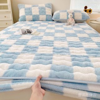 🔥A類牛奶絨床包 床包床笠 軟墊 單人床包 雙人床包組 家用冬季珊瑚絨 保暖床包 褥子墊子 床罩組 保暖法蘭絨 加厚