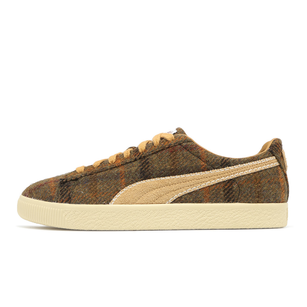 Puma 休閒鞋 Clyde Harris Tweed 男女鞋 紅棕 橘 羊毛 復古 板鞋 [ACS] 39851202