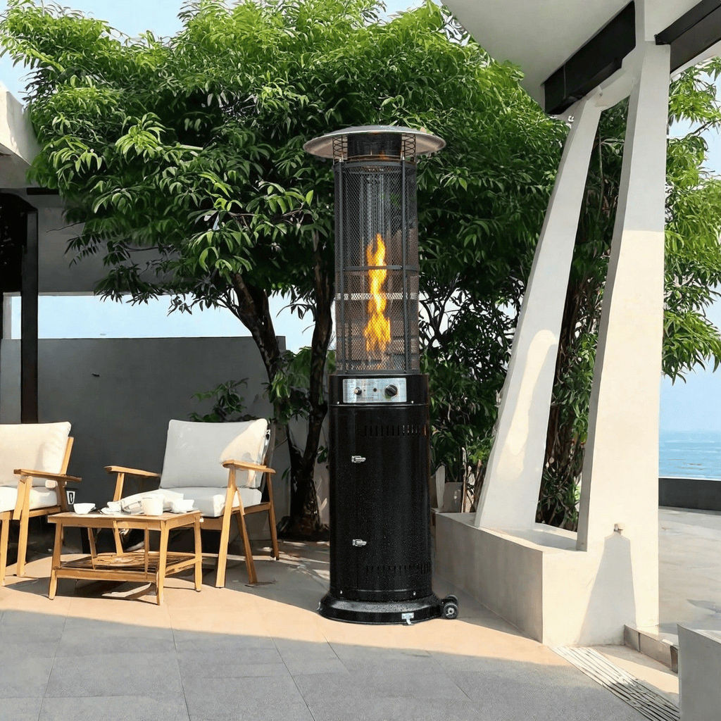 戶外燃氣取暖火爐商用液化氣餐廳取暖爐民宿咖啡廳別墅庭院觀火爐 MYFH