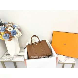 全新真品 HERMES GARDEN PARTY 30 經典 GOLD 金棕 手提包 *倫敦櫥窗*