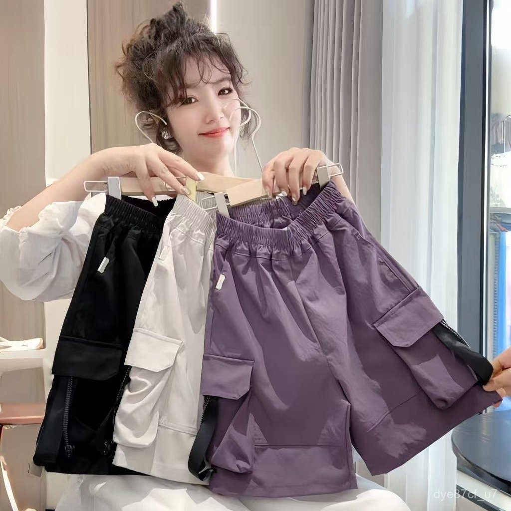 喵咪咪童裝【免運+全店促銷】臺灣出貨 男童短褲夏季薄款褲子兒童五分褲2025新款中大童工裝褲男孩休閒褲