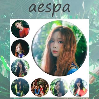 臺灣出貨-aespa新曲《Better Things》預告照同款徽章 鏡子鑰匙扣 掛件